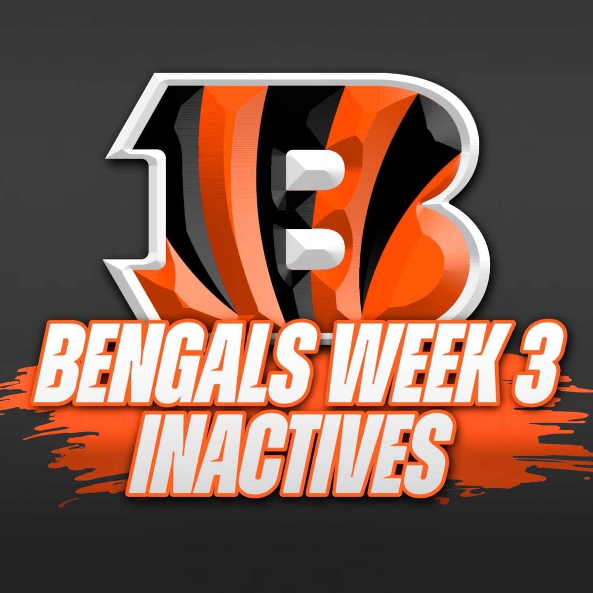 Bengals inactives list for Monday Night Football game tonight vs. Rams