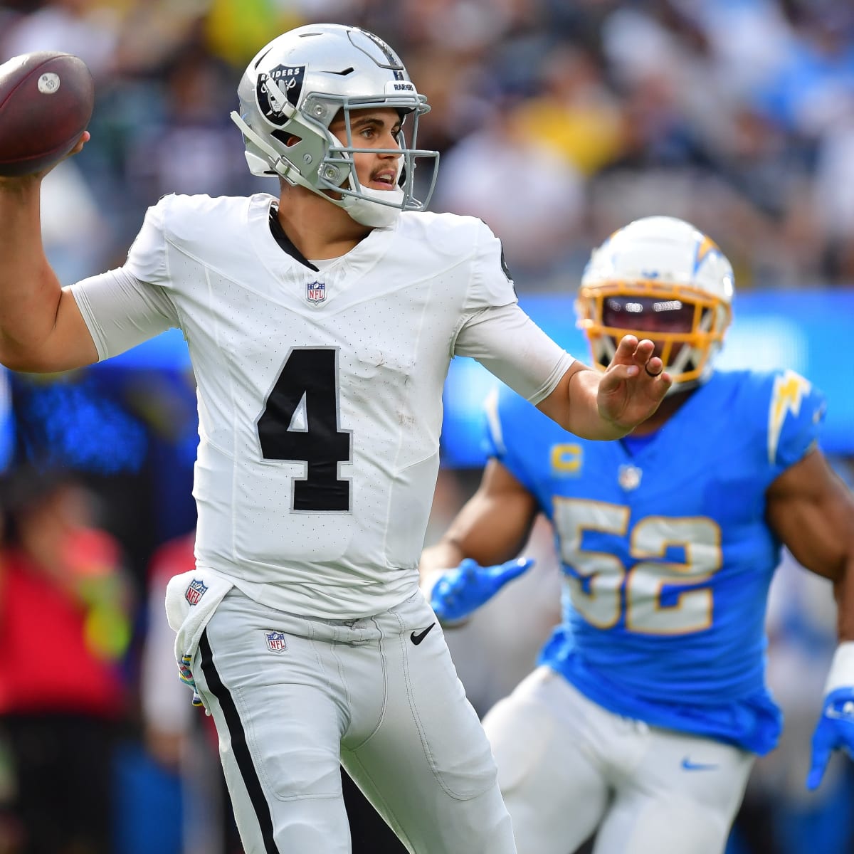 Las Vegas Raiders offensive line has not yet allowed a sack