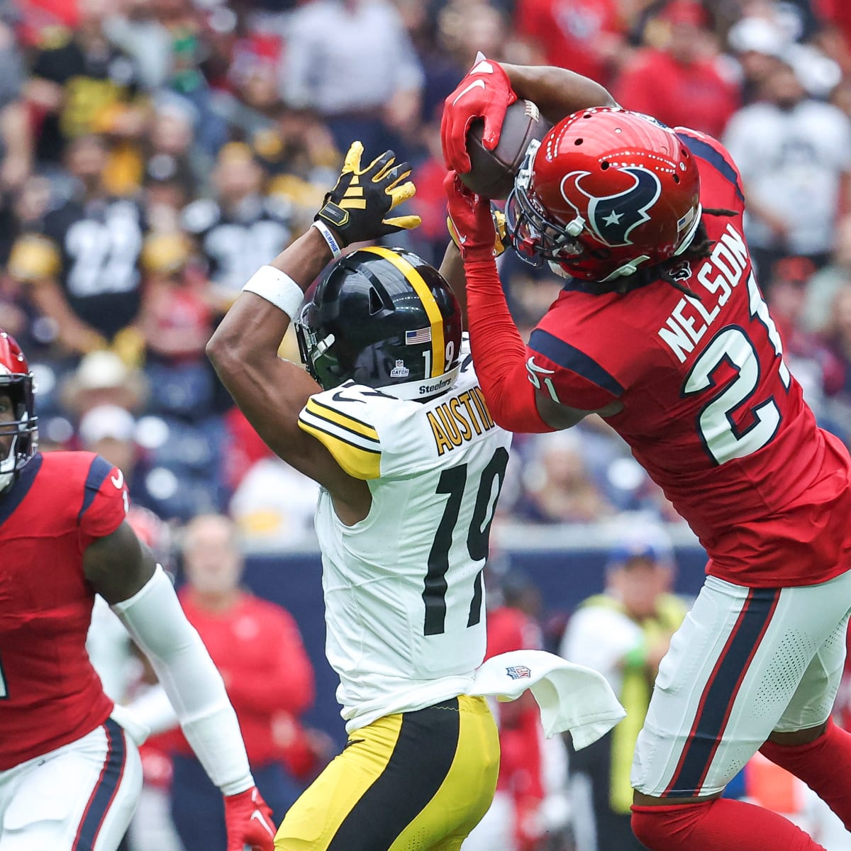 Texans' Kendrick Green, Steven Nelson, take shot's at Steelers