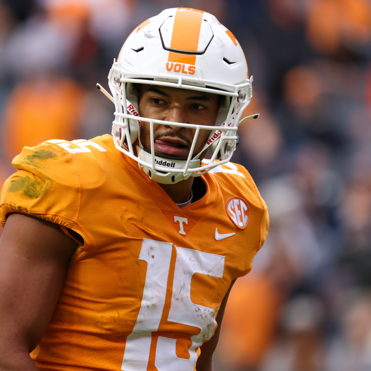 First look: USC transfer wide receiver Bru McCoy at Tennessee practice