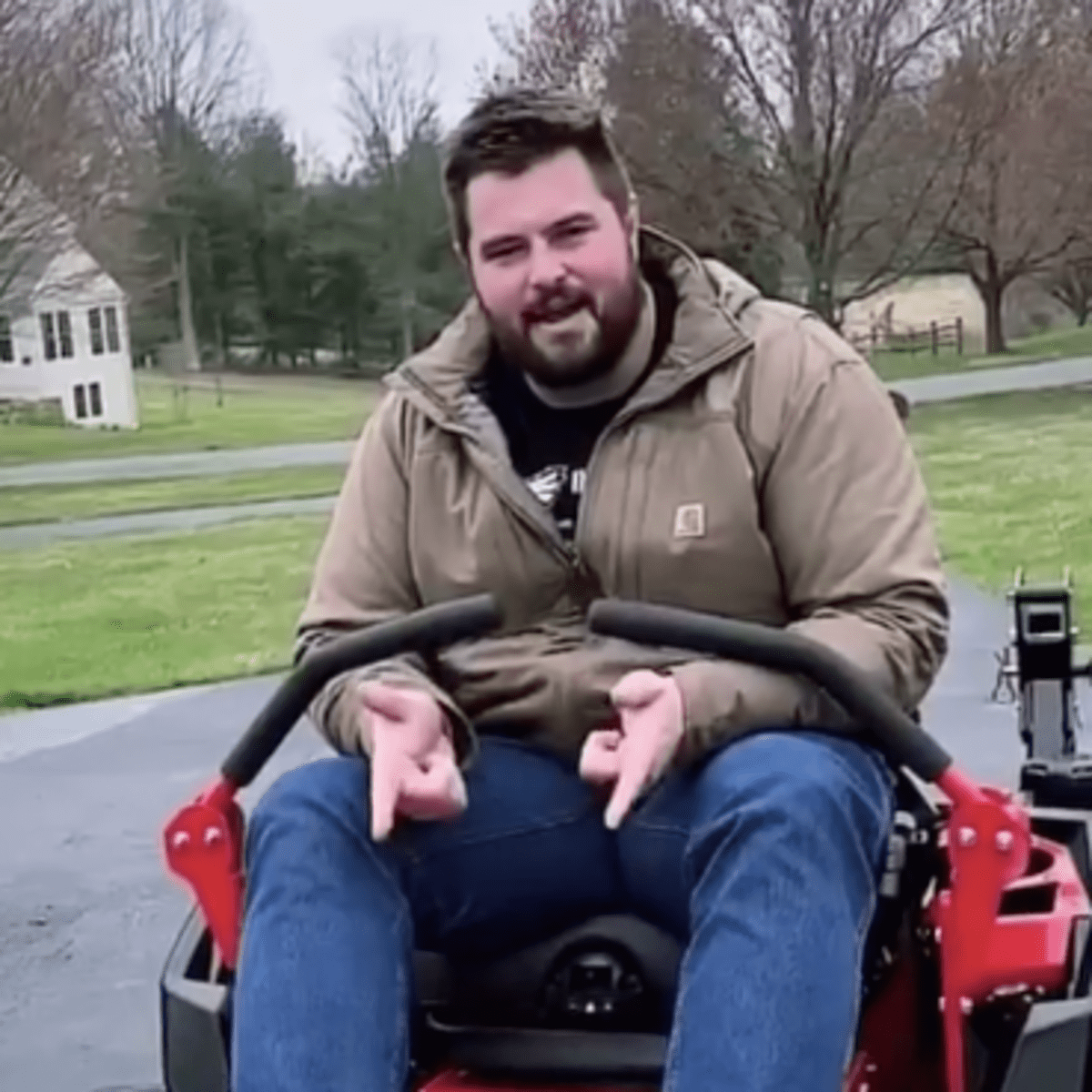 Landon Dickerson makes his lawnmower dreams come true following massive payday