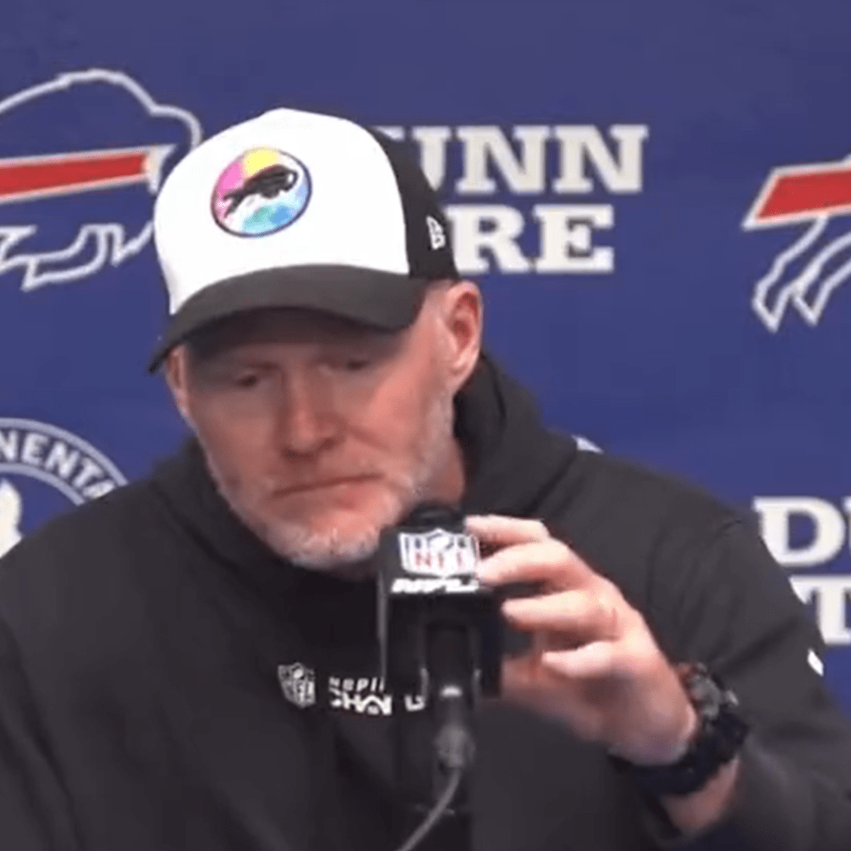 Diggs returns to practice with Bills coach McDermott saying