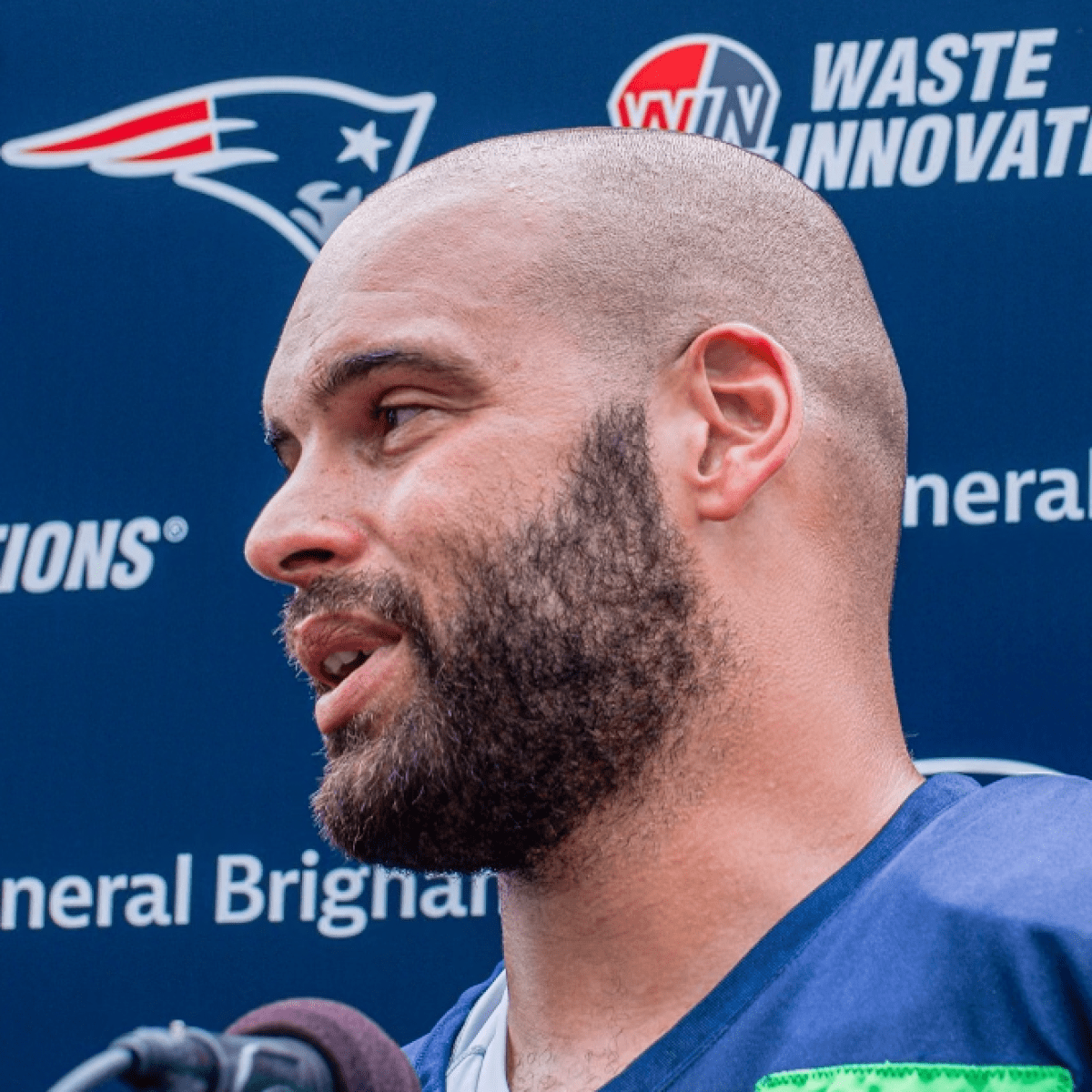 Patriots' Lawrence Guy on the field at training camp