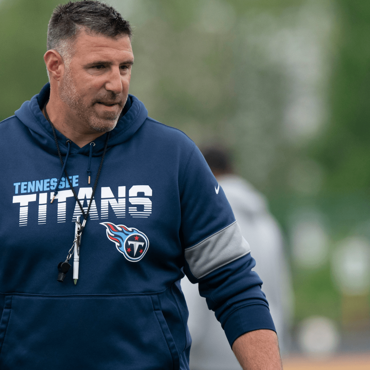 Tennessee Titans defensive lineman Denico Autry warms up during practice at  the NFL football team's training facility Tuesday, June 6, 2023, in  Nashville, Tenn. (AP Photo/George Walker IV Stock Photo - Alamy