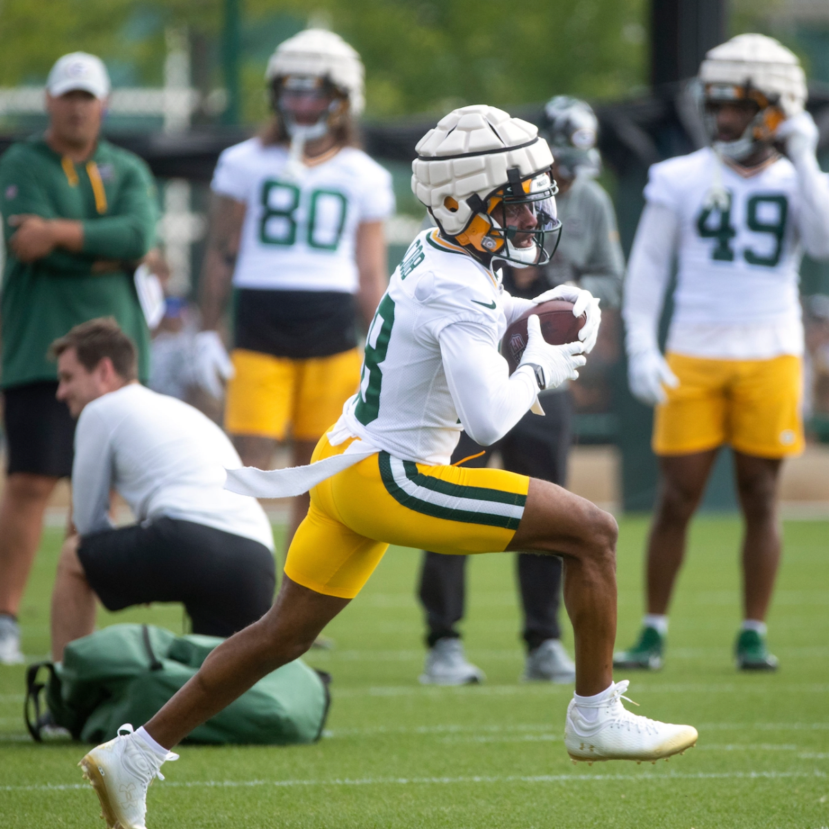 Packers' AJ Dillon reveals nicknames for each of his oversized quads