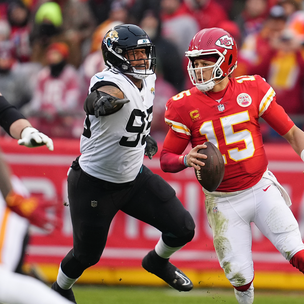 Report: Chiefs' Patrick Mahomes suffered high ankle sprain vs. Jaguars –  NBC Sports Philadelphia