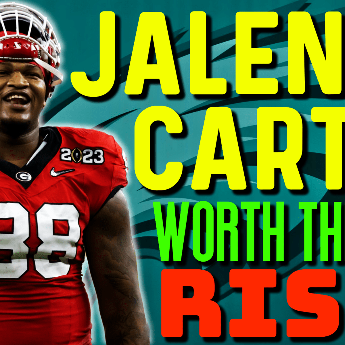 Jalen Carter to the Philadelphia Eagles at 10th overall in the 2023 NFL  Draft? Could he fall?