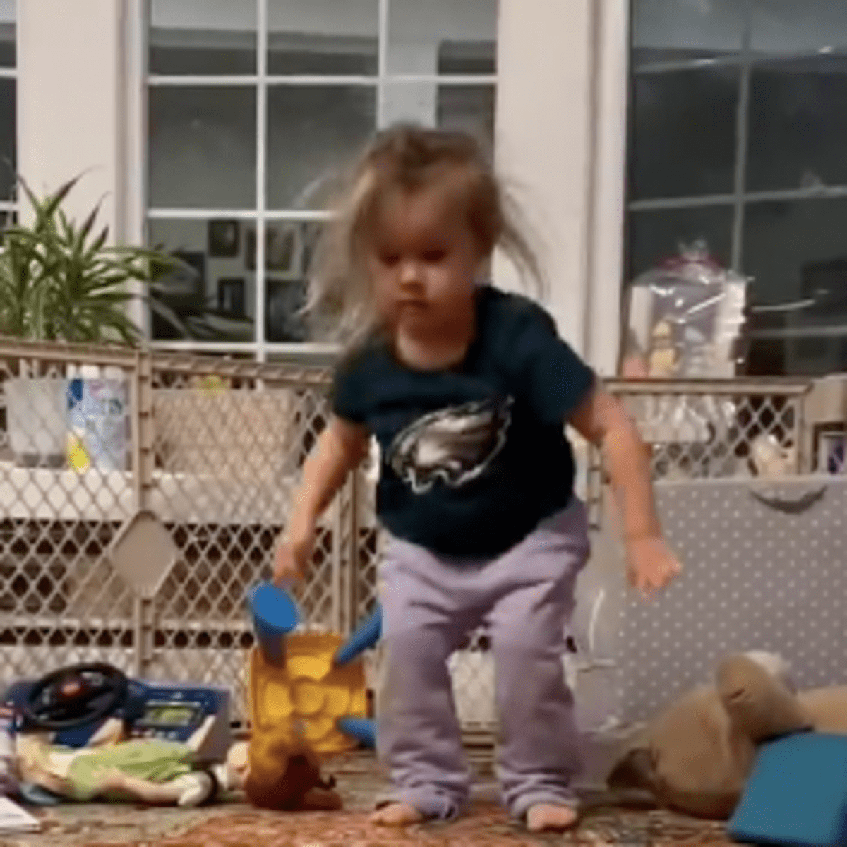 Jason Kelce's daughter goes viral for acting just like her dad - A to Z  Sports