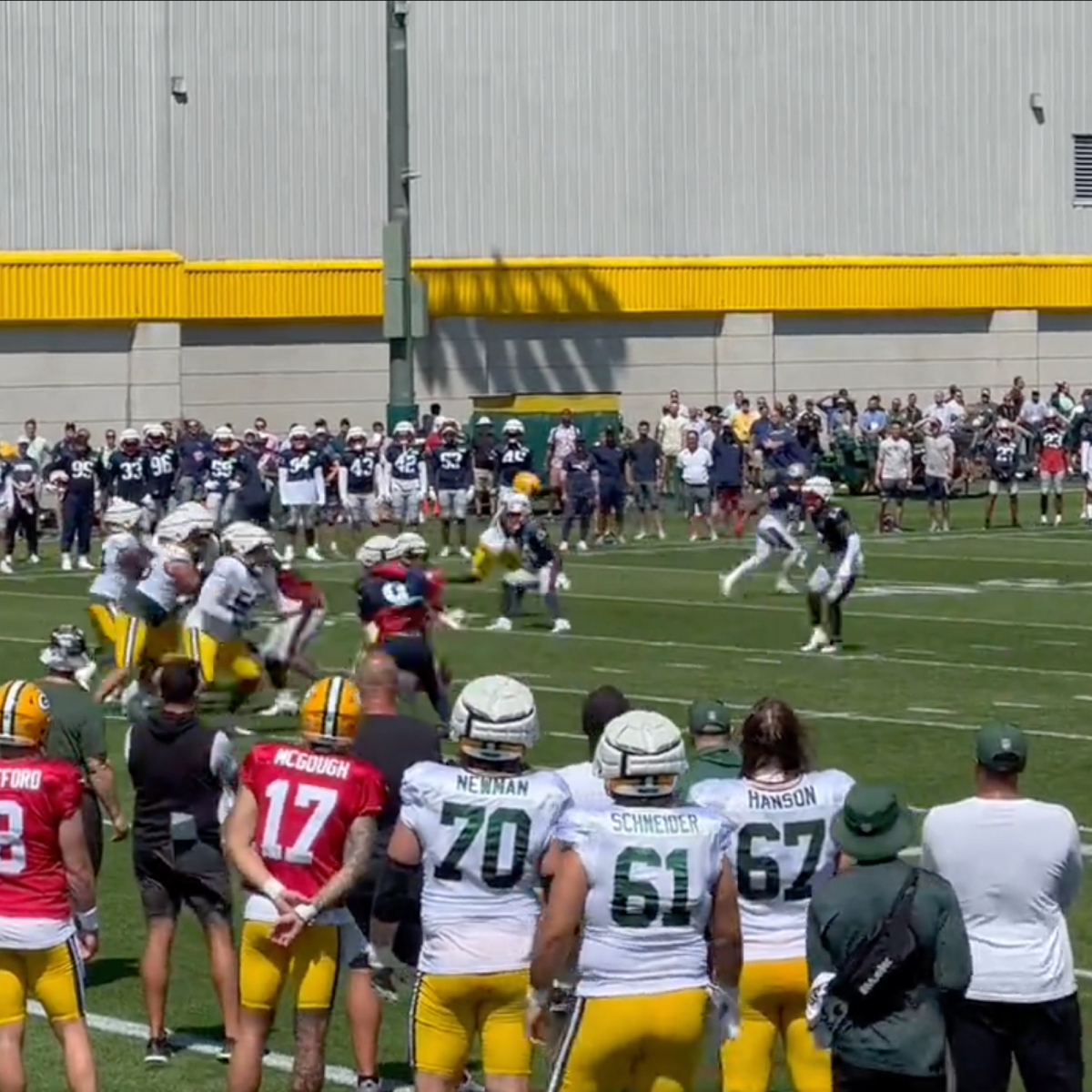 Packers' Jordan Love throws TD pass to Christian Watson on first