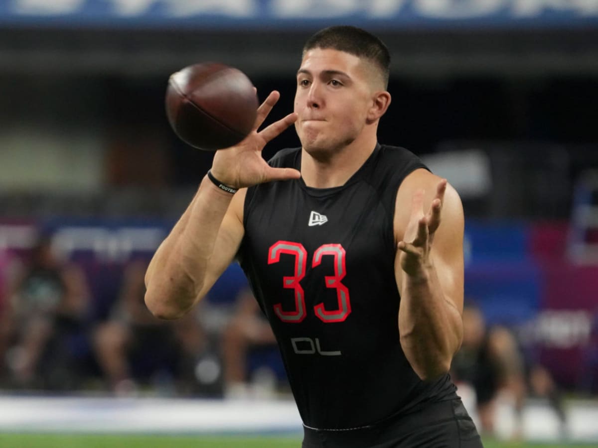 Chiefs impressed with rookie DE George Karlaftis' energy at OTAs