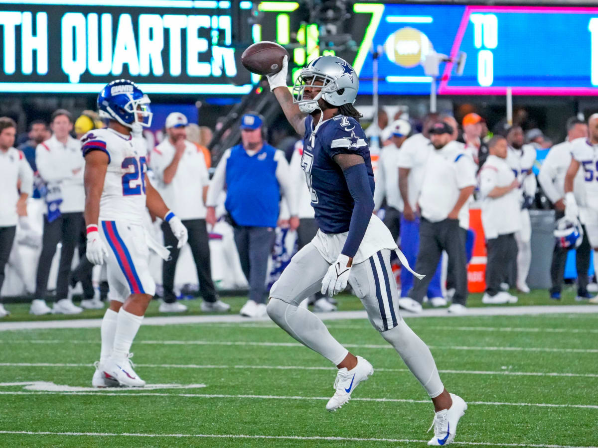 See Trevon Diggs make his first NFL interception 