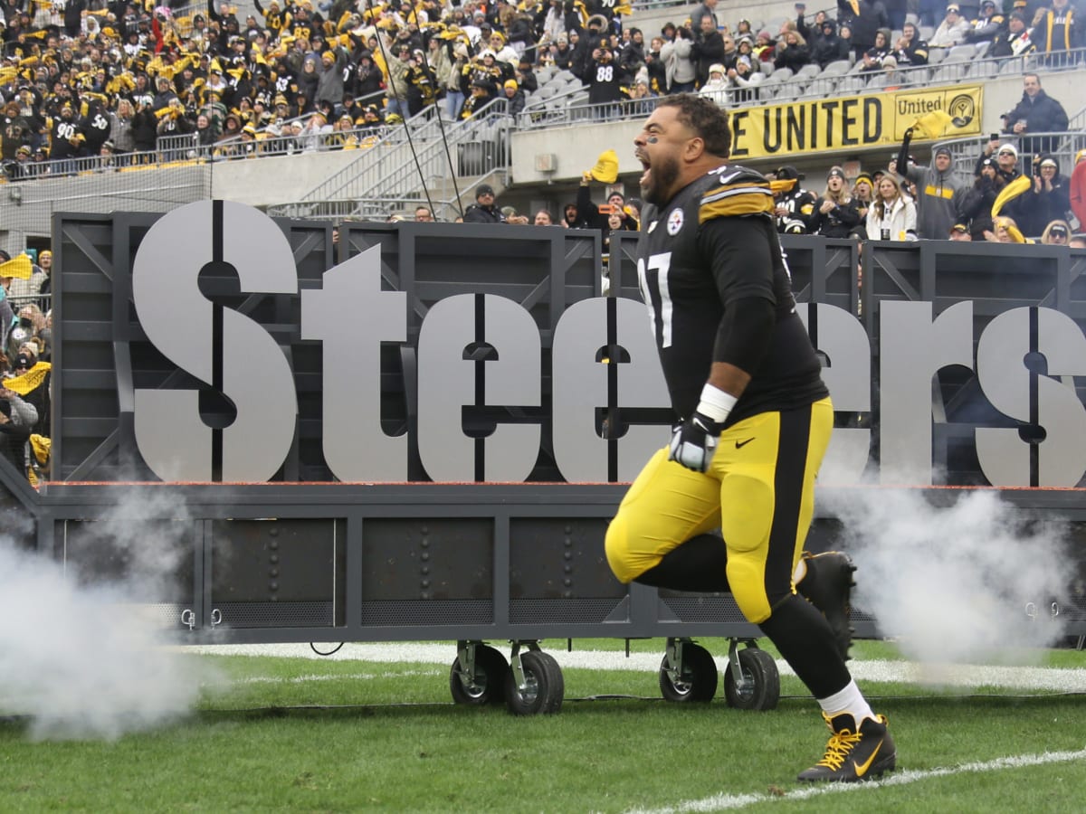 Cam Heyward with the Troy Polamalu - Pittsburgh Steelers