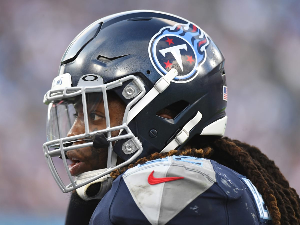 January 7, 2023: Tennessee Titans running back Derrick Henry (22) during a  game against the Jacksonville Jaguars in Jacksonville, FL. Romeo T  Guzman/CSM/Sipa USA.(Credit Image: © Romeo Guzman/Cal Sport Media/Sipa USA  Stock