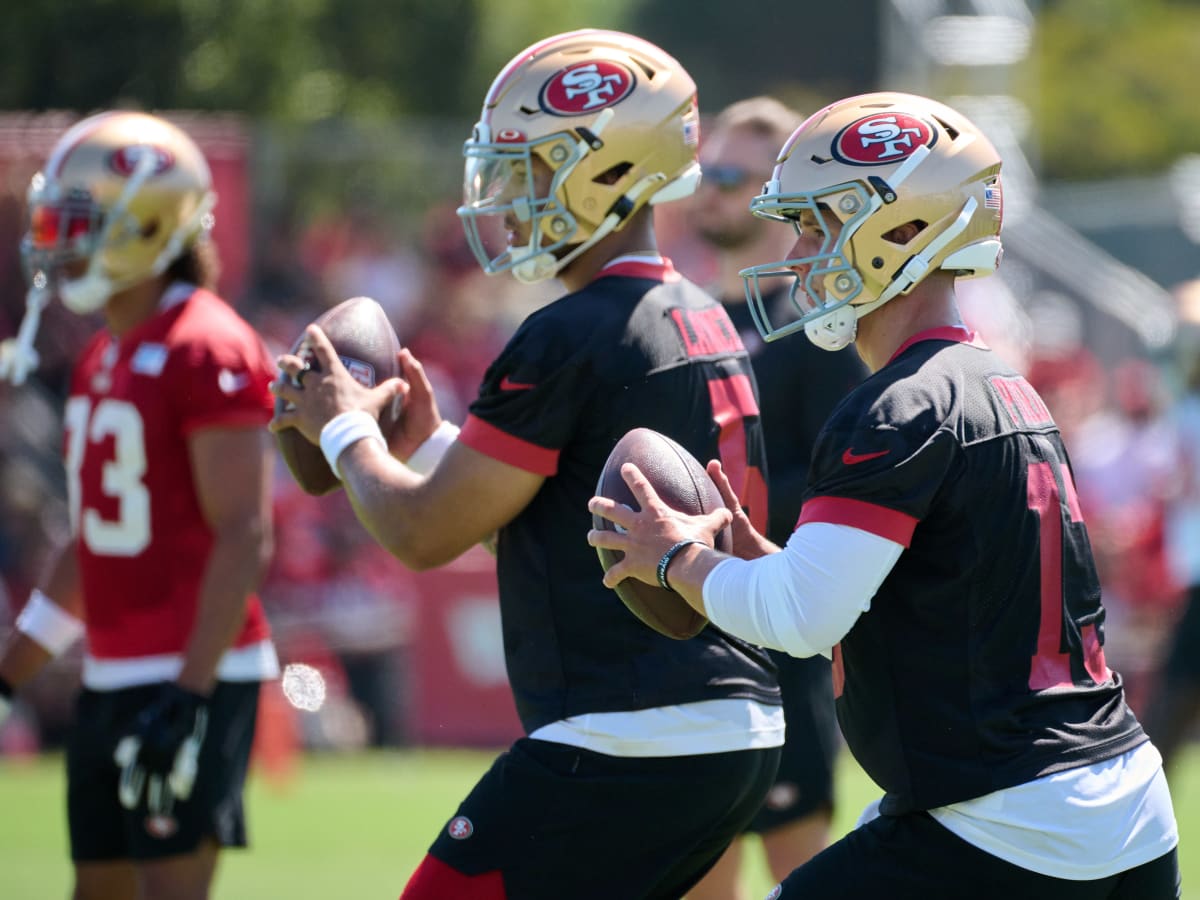 San Francisco 49ers' Terrance Mitchell takes part in drills during