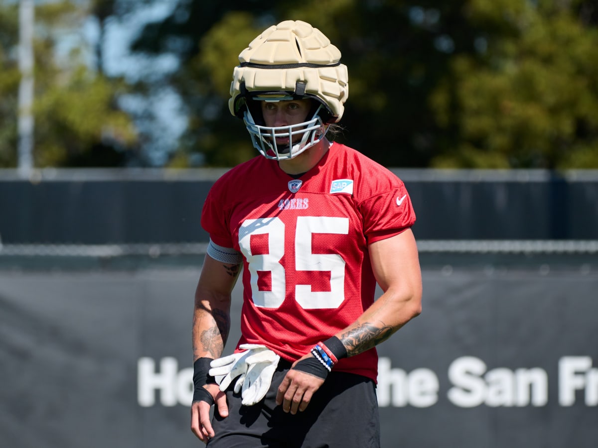 George Kittle injury update: 49ers TE misses practice due to adductor  strain - DraftKings Network