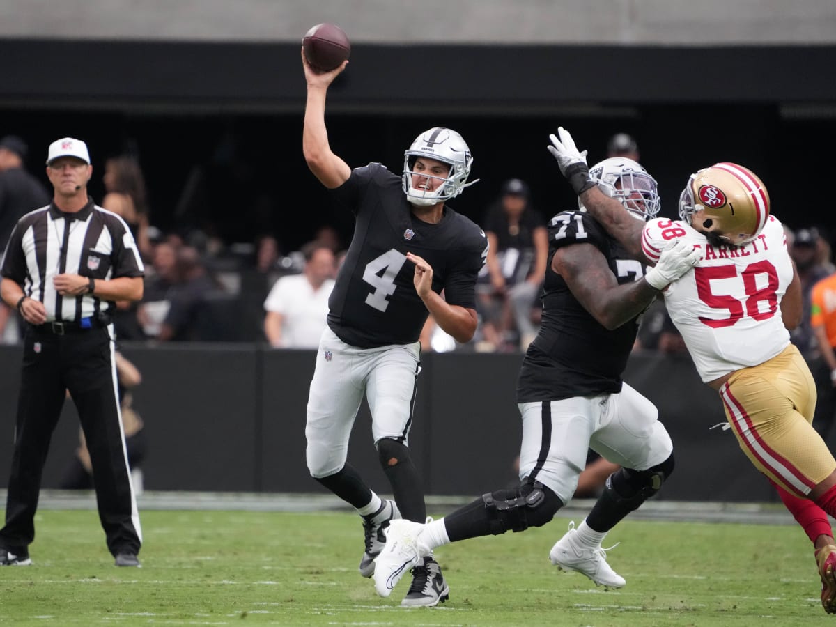 Raiders rookie QB Aidan O'Connell hopes his NFL story is just