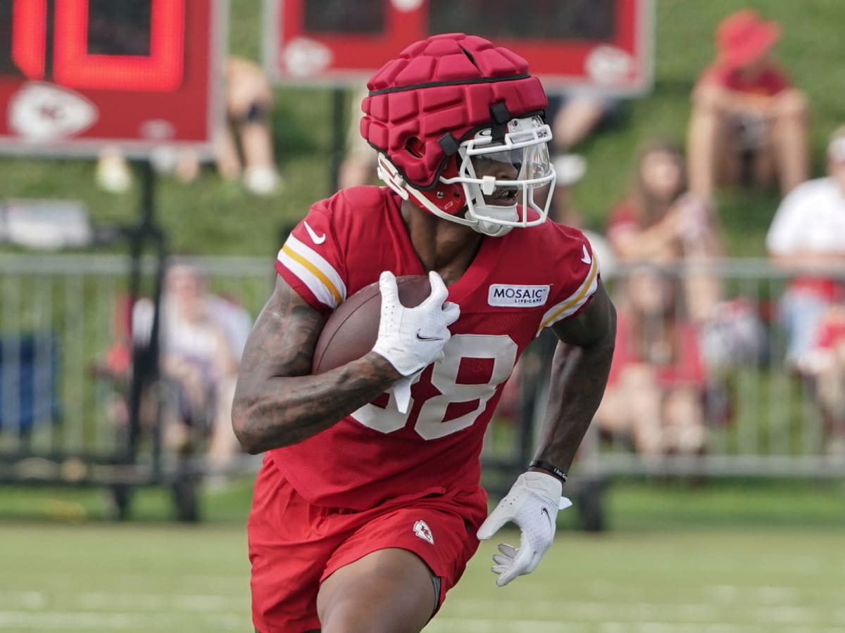 Kansas City Chiefs tight end Jody Fortson smiles during training