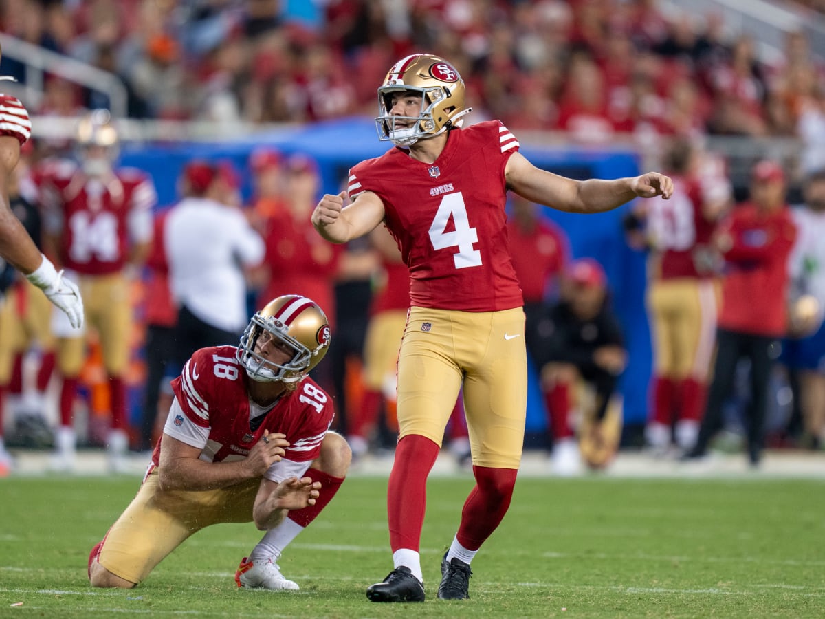 49ers K Jake Moody suffers leg strain, OUT for preseason finale Friday -  Sactown Sports