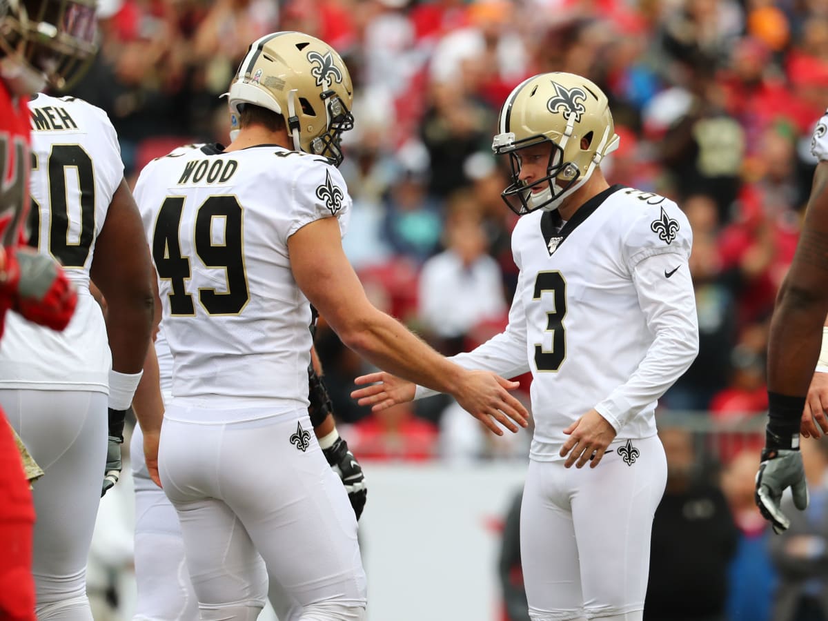 Which teams could make a trade offer for Saints kickers Blake Grupe, Wil  Lutz?