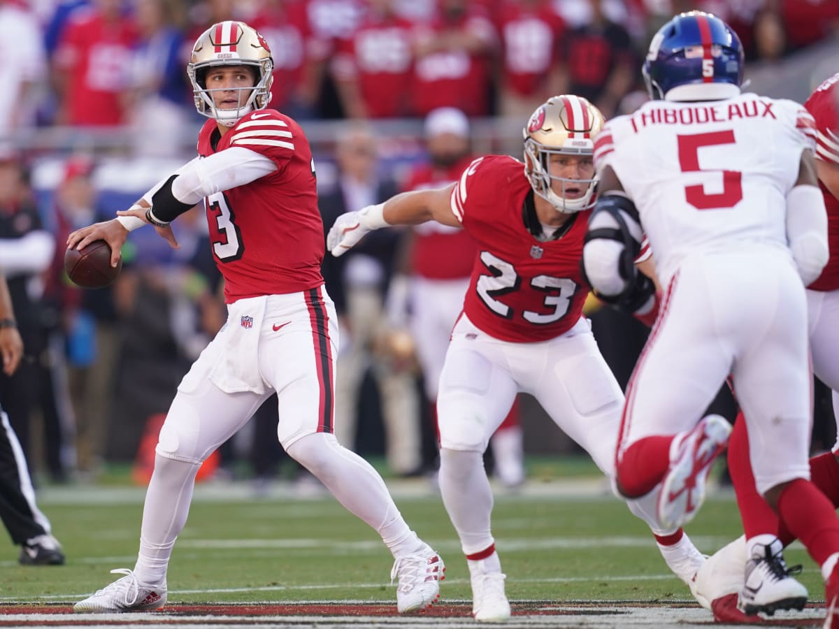 49ers, Purdy Overcome Another Slow Start to Pull Away From Giants - Sports  Illustrated