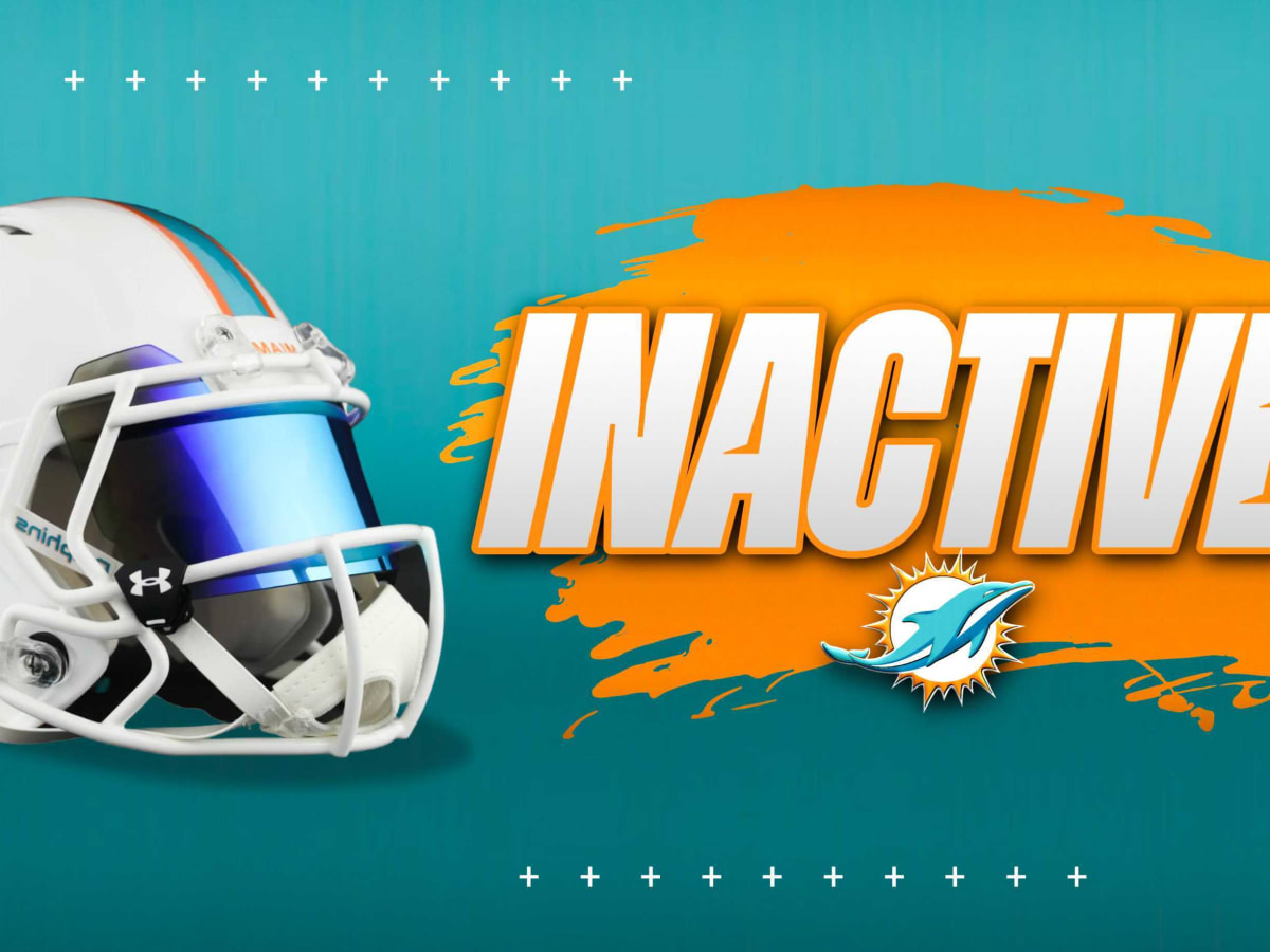 Miami Dolphins inactives: Salvon Ahmed injury. Terron Armstead injury.  Jaelan Phillips injury.