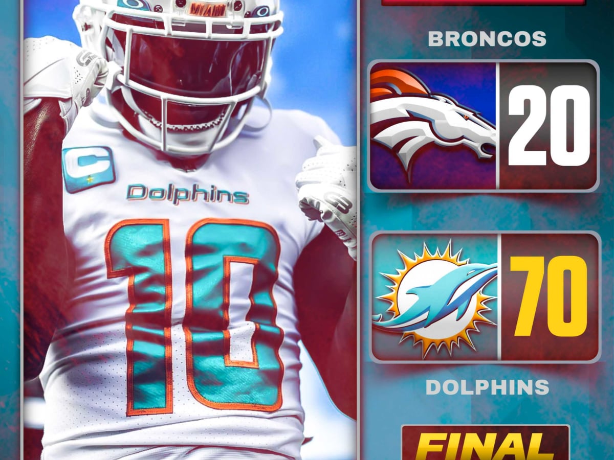 Here are all 10 of the Dolphins' touchdowns in last week's 70-20 final