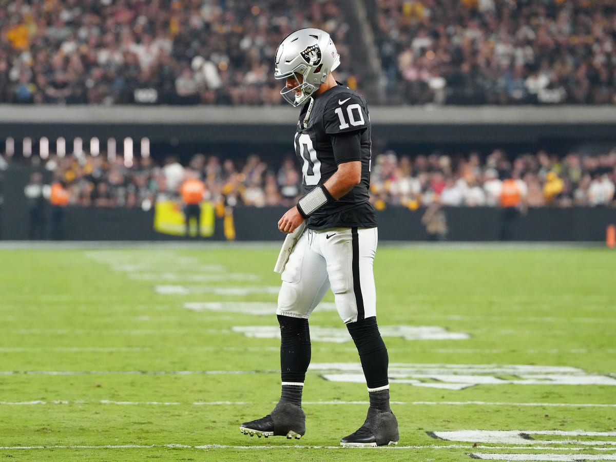 Raiders HC explains Jimmy Garoppolo's late concussion concern after loss  vs. Steelers - A to Z Sports