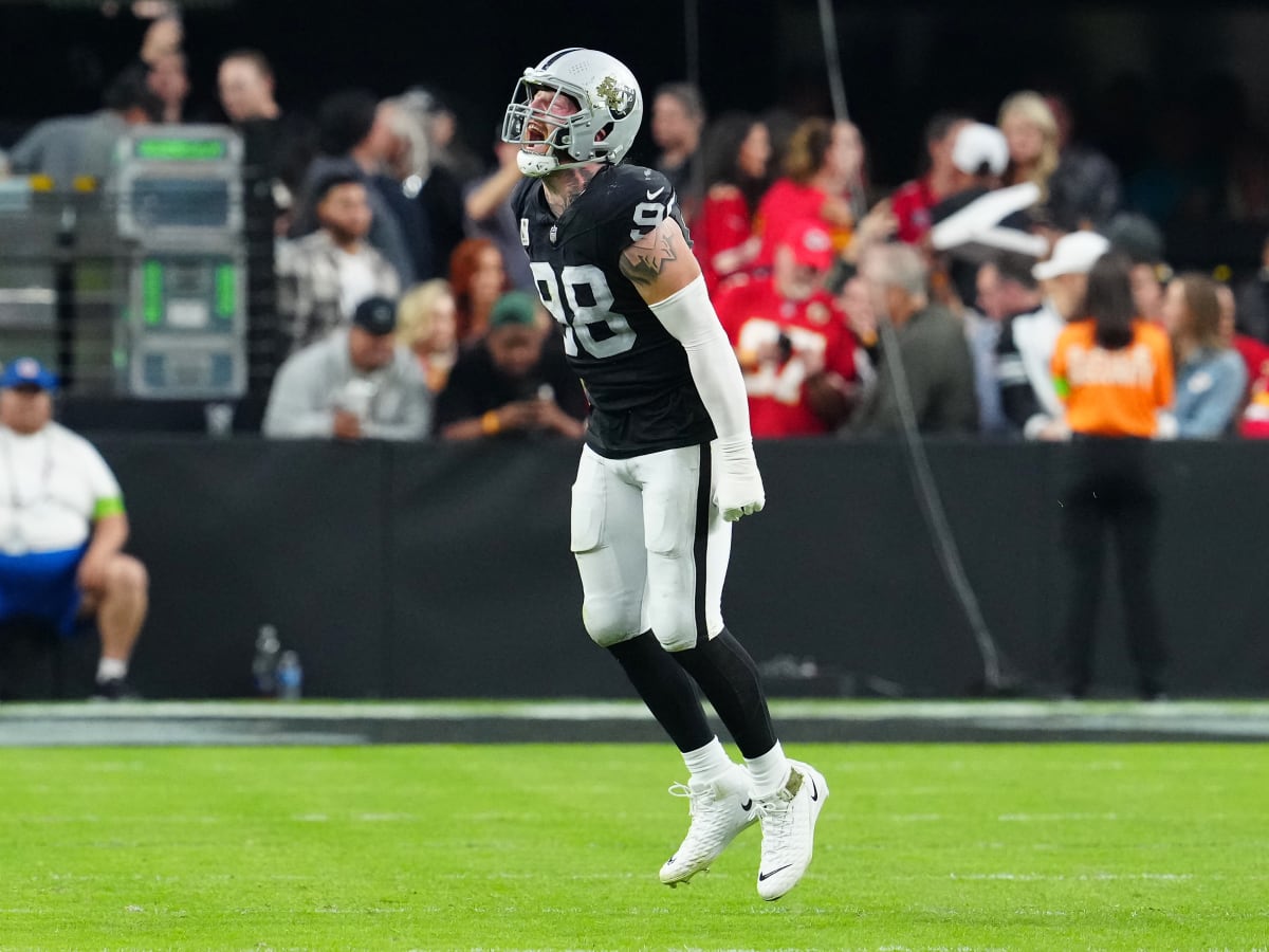 It's about giving back' for Maxx Crosby, the Raiders' Walter Payton Man of  the Year nominee