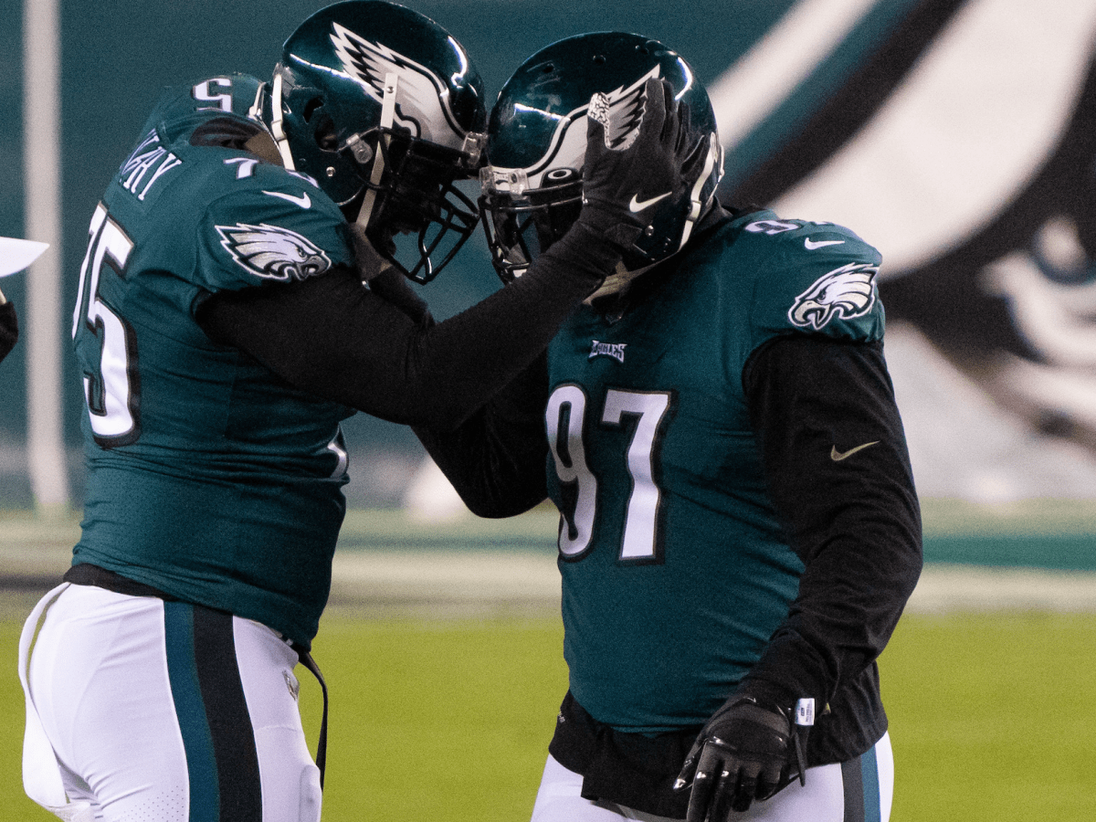 Philadelphia Eagles defensive tackle Malik Jackson (97) walks off