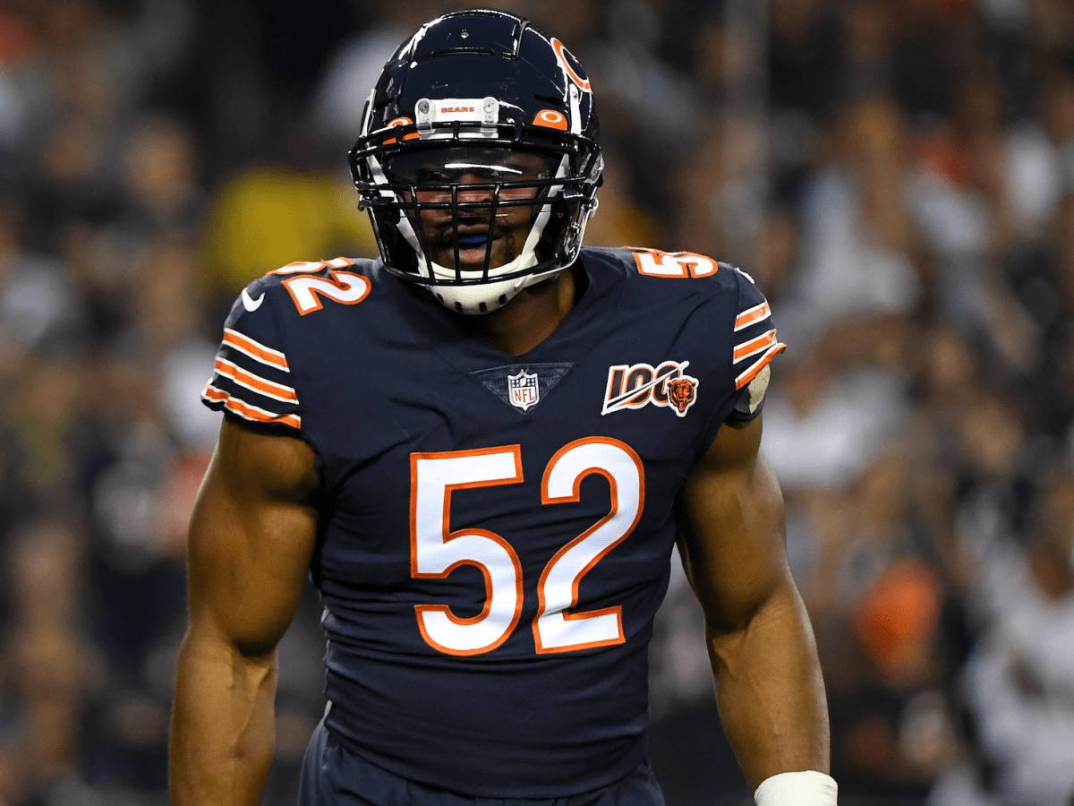 September 17, 2018: Chicago, Illinois, U.S. - Bears #52 Khalil Mack reacts  to a call during the