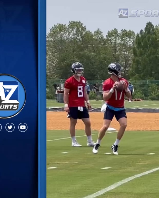 Titans QBs at OTAs Tannehill, Levis, Willis A to Z Sports