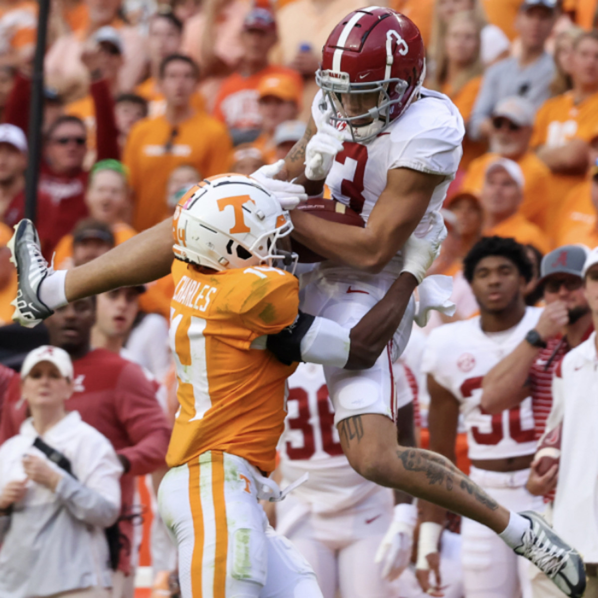 Alabama WR Jermaine Burton addresses incident with female fan at