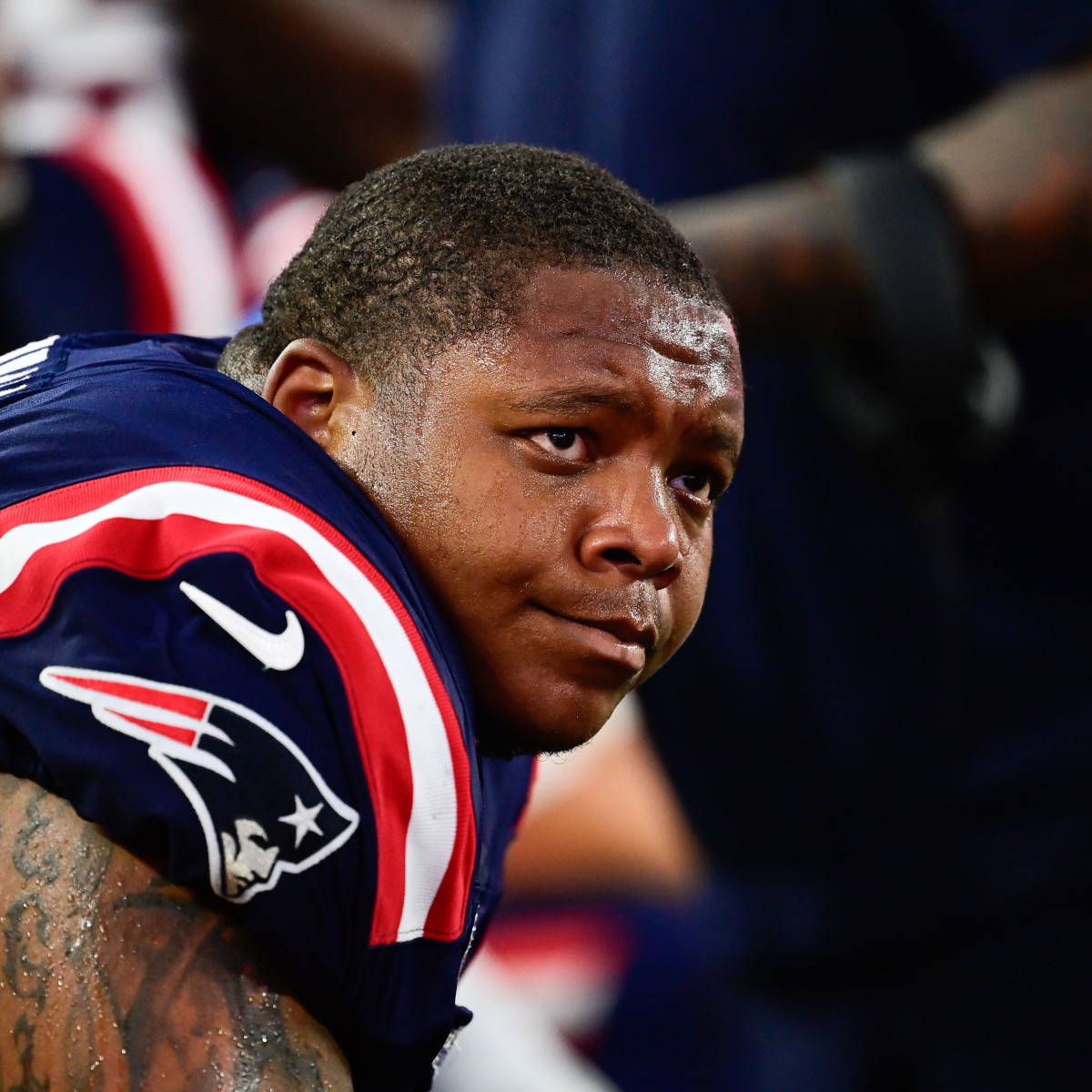 Patriots' Cole Strange is confident in offensive line despite missing  'integral piece' - A to Z Sports, image size:1200x1200