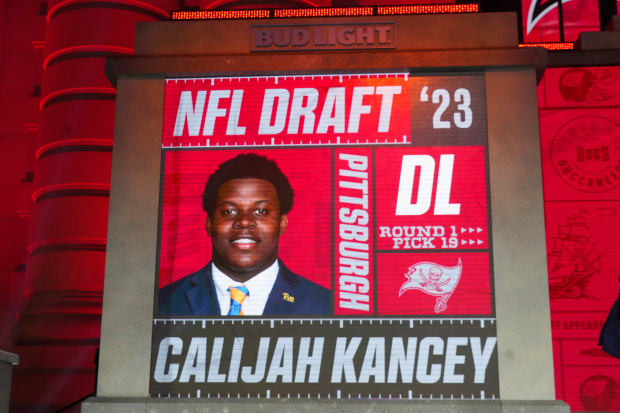 Tampa Bay Buccaneers #94 Calijah Kancey Orange Throwback Limited