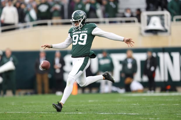 Michigan State's Bryce Baringer, Ameer Speed drafted by Patriots