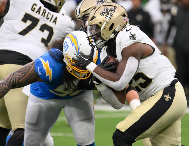 Saints rookie RB Kendre Miller scores first career touchdown - A