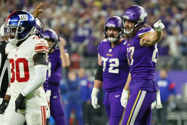 Vikings make T.J. Hockenson one of NFL's highest-paid tight ends - A to Z  Sports