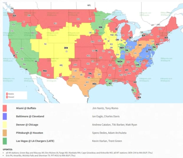 Dolphins vs. Bills broadcast map: Will you be able to watch on TV? - A to Z  Sports