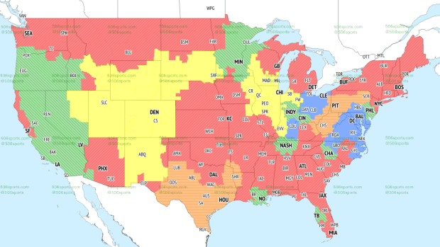 Denver Broncos vs. Buffalo Bills: TV Broadcast Map (NFL Week 14