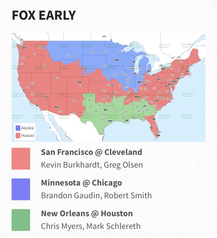 Browns vs. Ravens Broadcast Map: Will you be able to watch on TV? - A to Z  Sports