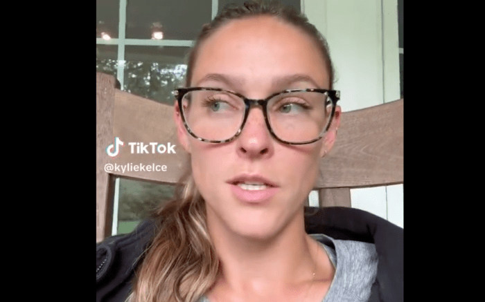 Kylie Kelce slams ‘insensitive’ pregnancy rumors in emotional post on