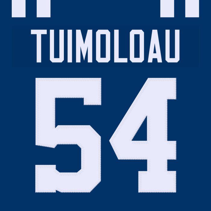 Mock Colts JT Tuimoloau Jersey #54