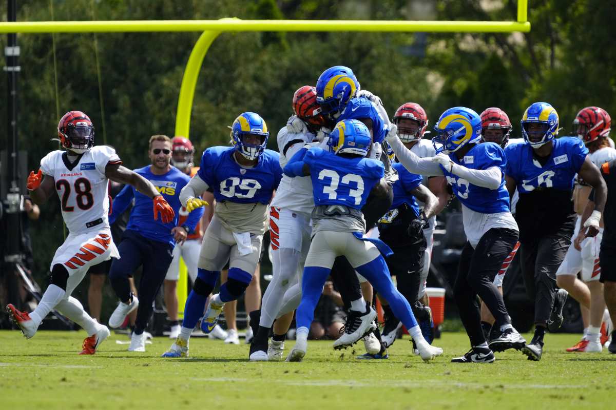 Bengals-Rams Fight At Joint Practice