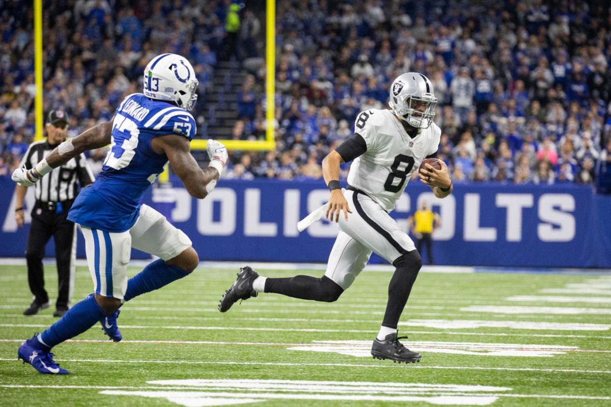 Marcus Mariota's performance during his Las Vegas Raiders debut