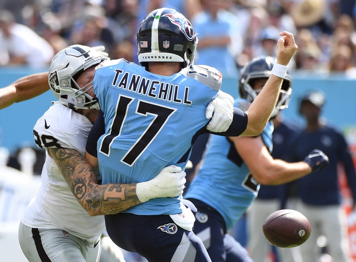 Tennessee Titans survive Las Vegas Raiders despite second-half