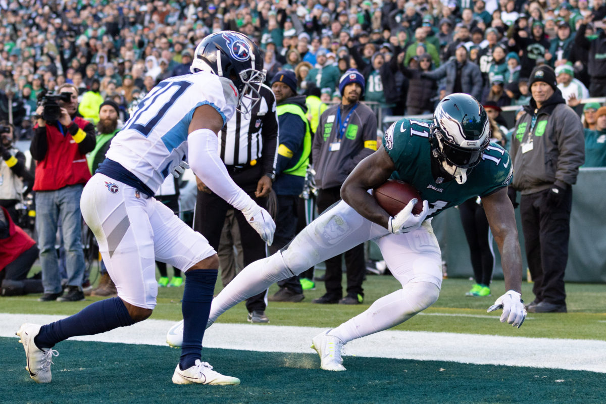 A.J. Brown embarrasses Tennessee Titans in loss to Philadelphia Eagles - A  to Z Sports