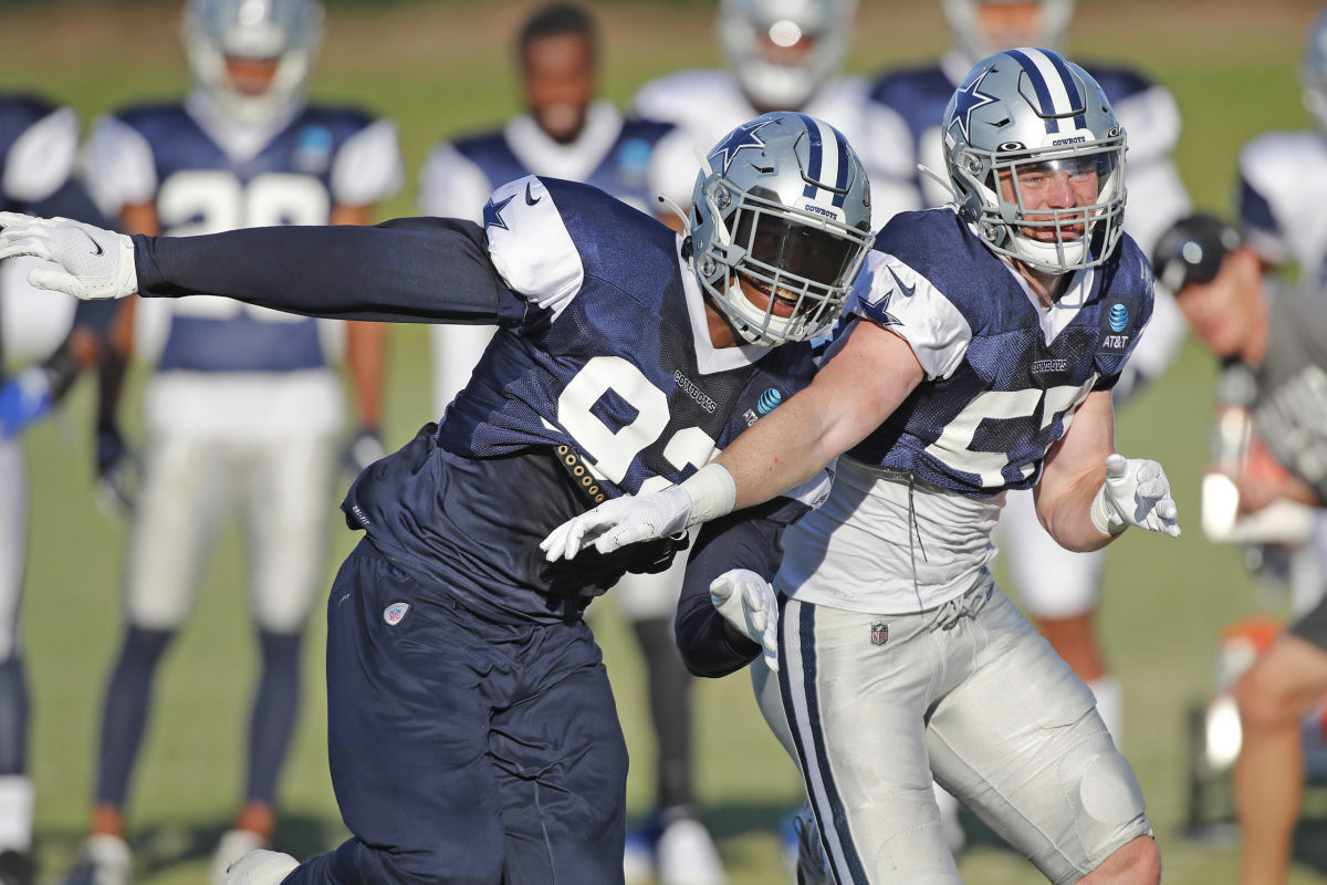 Dallas Cowboys linebacker Luke Gifford (57) is seen after an NFL