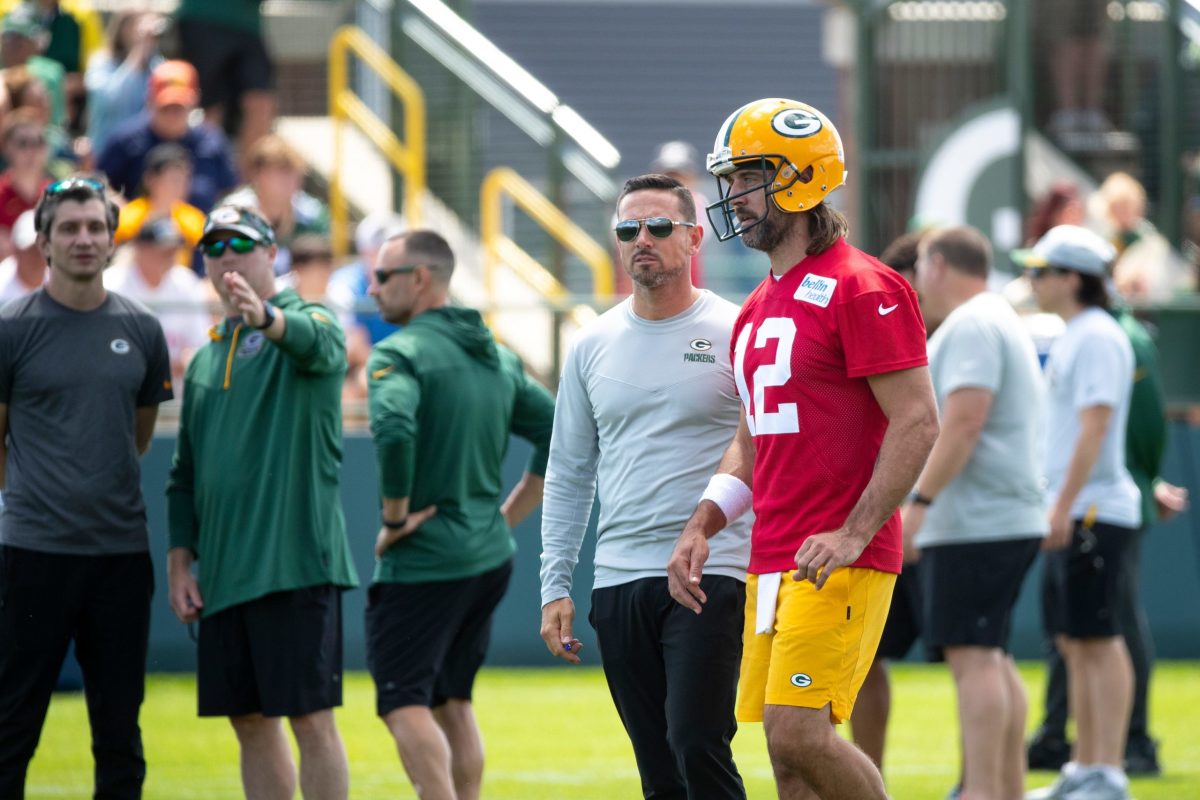 Aaron Rodgers shows love to Matt LaFleur with funny shirt