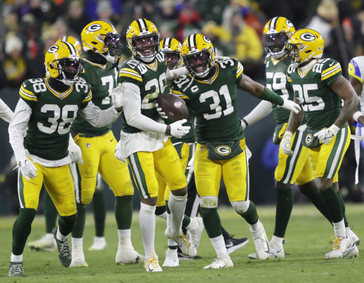 Packers cornerback Rasul Douglas returns another interception for a TD