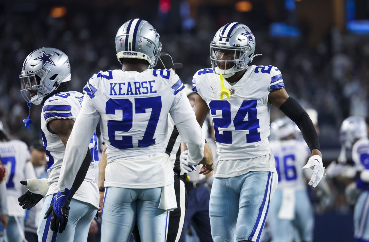 ARLINGTON, TX - DECEMBER 24: A Dallas Cowboys helmet sits on the